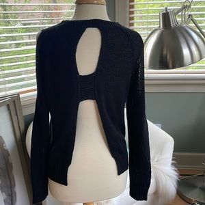 Open Back Cold Shoulder Sweater